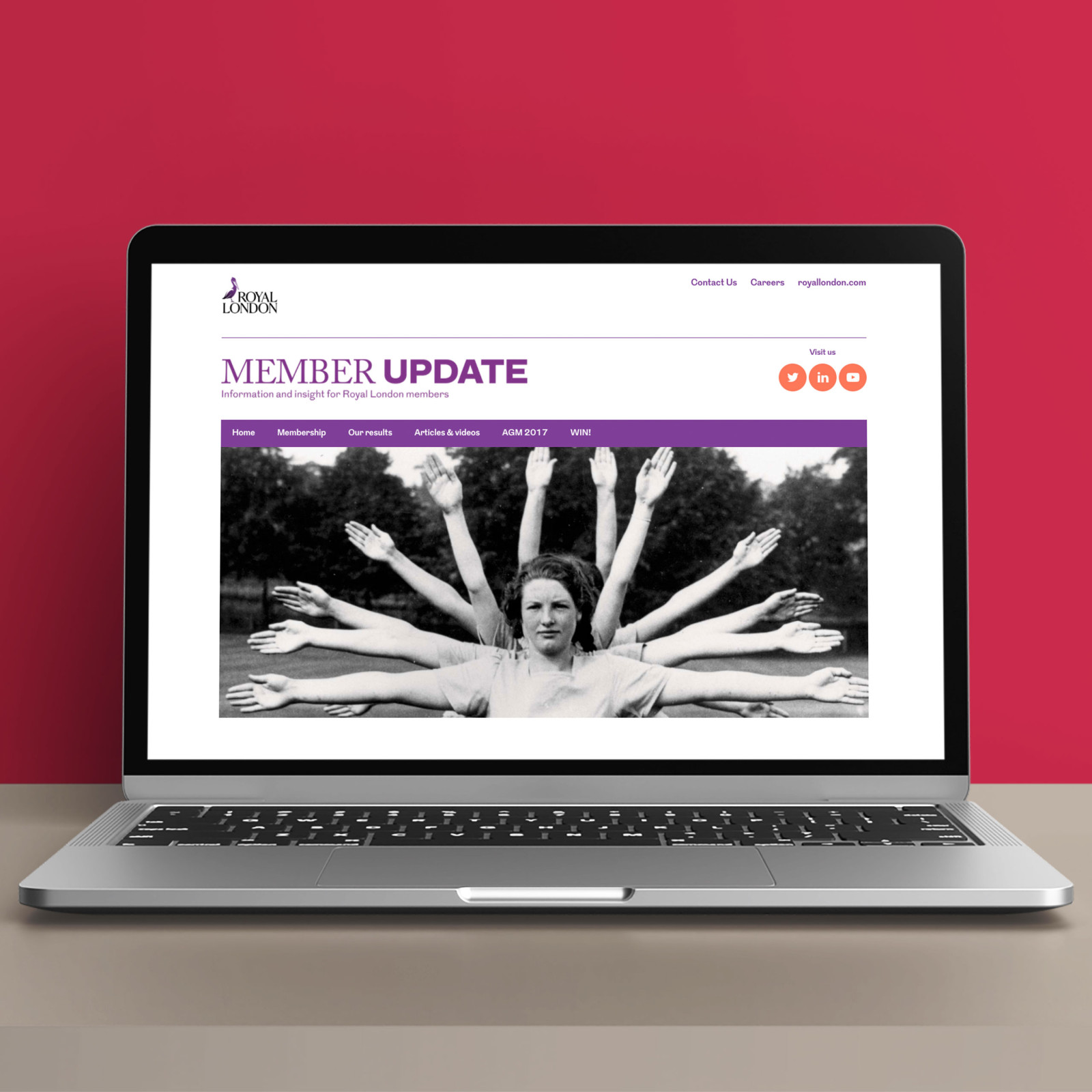 Online content portal, to complement print messaging Online content portal, to complement print messaging