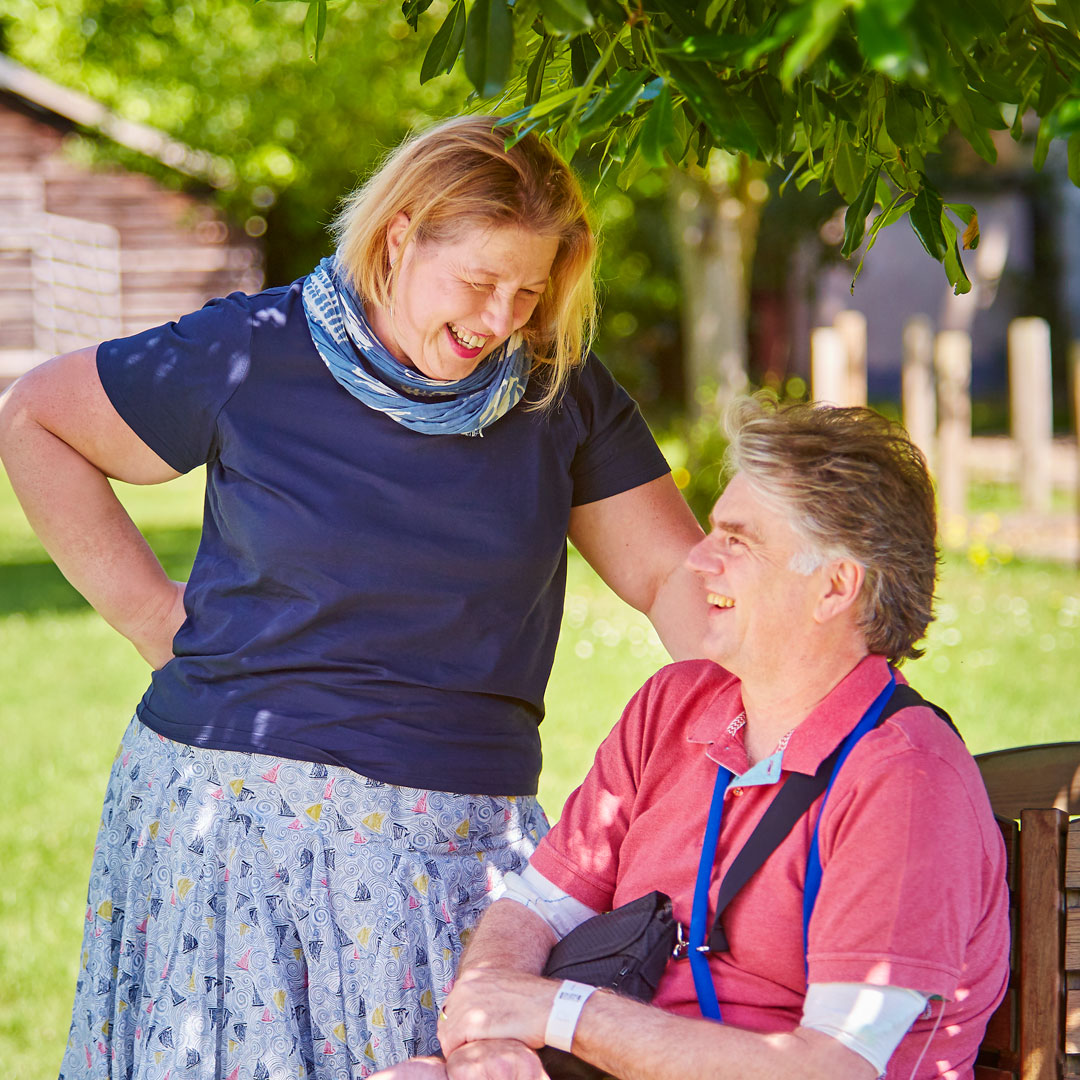 Nic Jennings with his wife, photographed for Heart Matters mag