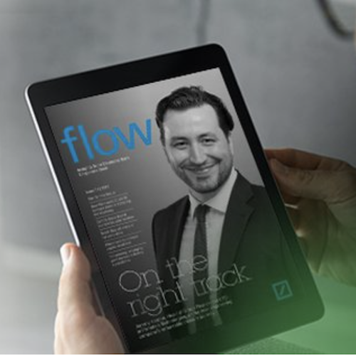 DB Flow app on tablet device