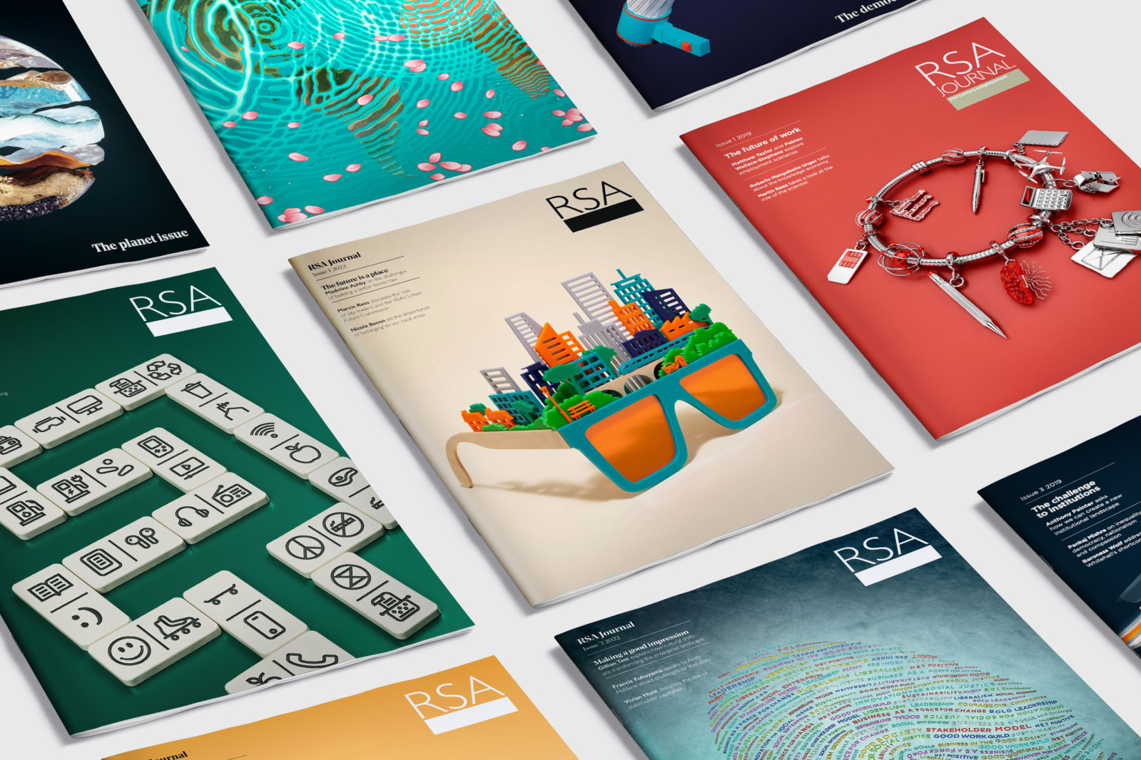 RSA Journal covers, with original artwork